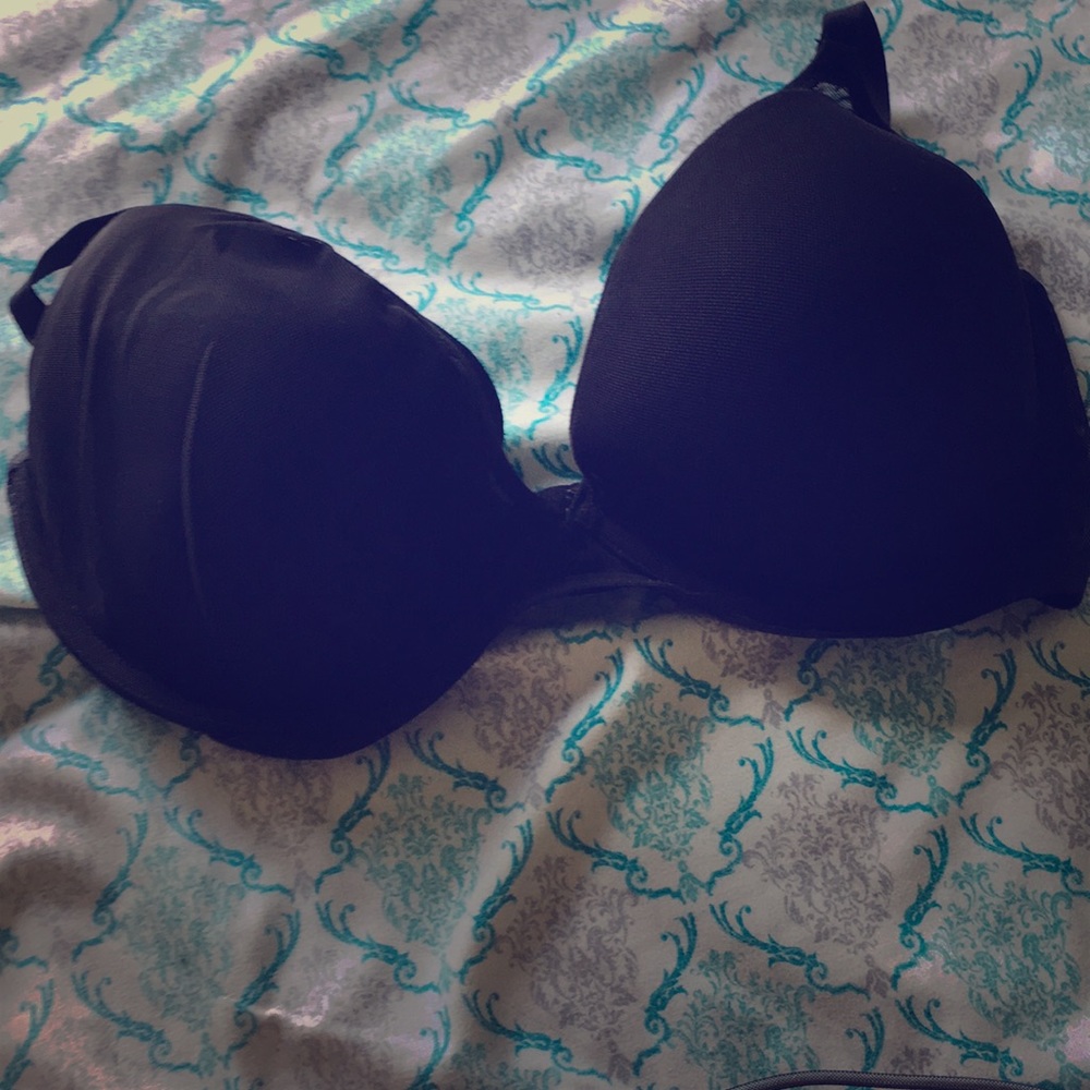 Maiden form black mesh bra